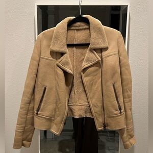Rebecca Corsi Italy Tan Shearling Women's Jacket